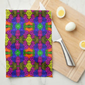 Abstrakt Art Bright Pattern Geschirrtuch (Viertel Falte)