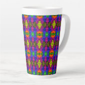 Abstrakt Art Bright Pattern Milchtasse (Rechte Ecke)