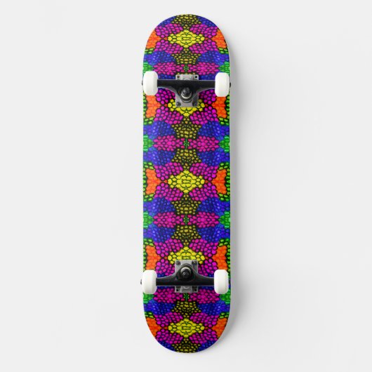 Abstrakt Art Bright Pattern Skateboard (Vorderseite)