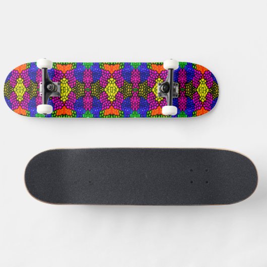 Abstrakt Art Bright Pattern Skateboard (Horizontal)
