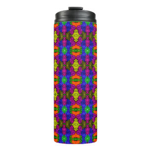 Abstrakt Art Bright Pattern Thermosbecher