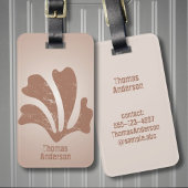 Abstrakt Art Brown Algae, Kelp Gepäckanhänger