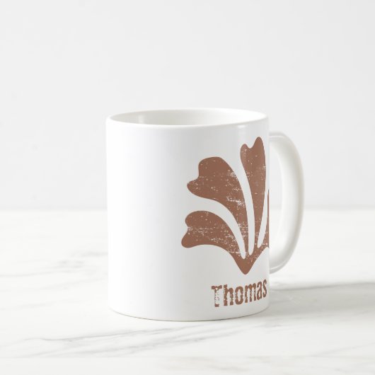 Abstrakt Art Brown Algae, Kelp Kaffeetasse (VorderseiteRechts)