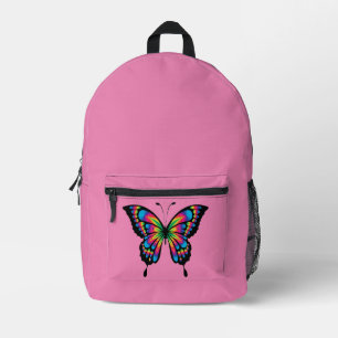 Abstrakt Art Butterfly Print Backpack Bedruckter Rucksack