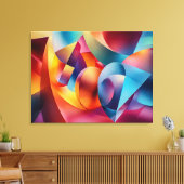 Abstrakt Art Canvas Print Leinwanddruck (Insitu (Wohnzimmer))