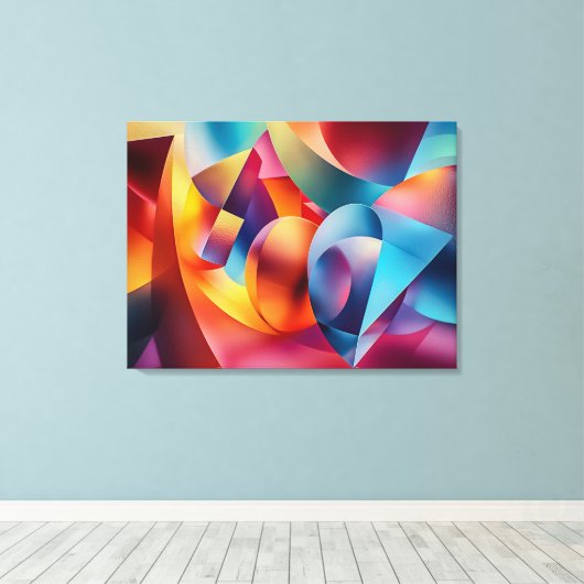 Abstrakt Art Canvas Print Leinwanddruck (Insitu (Holzboden))