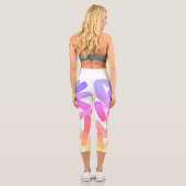 Abstrakt Art Capri Leggings (Rückseite)