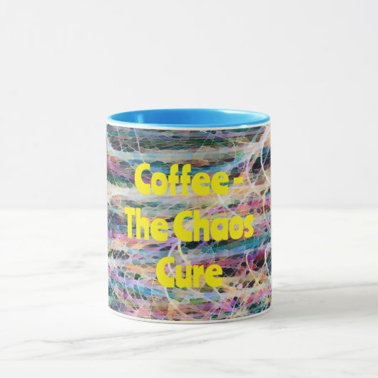 Abstrakt Art Chaos Cure Kaffee Tasse Cup (Zentrum)