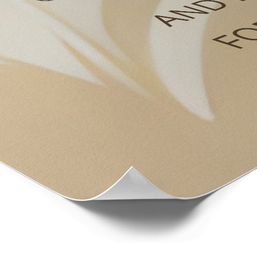 Abstrakt Art Chinese Wedding Red Floral Guestbook Poster (Ecke)