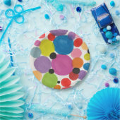 Abstrakt Art Circles Gruß Pappteller (Party)