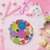 Abstrakt Art Circles Gruß Pappteller (Party)