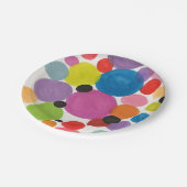 Abstrakt Art Circles Gruß Pappteller (Schrägansicht)