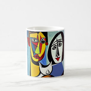 Abstrakt Art Coffee Tasse
