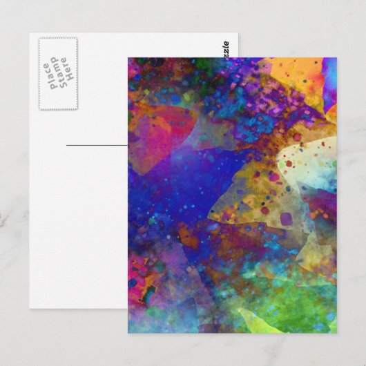 Abstrakt Art Cool Postkarte (Vorne/Hinten)