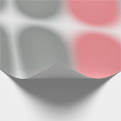 Abstrakt Art Coral Pink Grau Muster Geschenkpapier (Ecke)