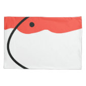 Abstrakt Art Coral Schwarz-weiß Minimalismus Kissenbezug (Rückseite)