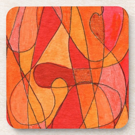 Abstrakt Art Cork Untersetzer (Vorderseite)