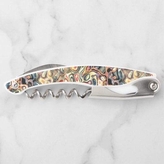 Abstrakt Art Corkschraube Kellnermesser (Rückseite)