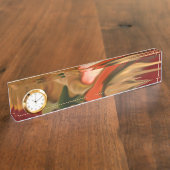 Abstrakt Art Cornucopia Namensplakette (Seite)