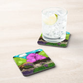 Abstrakt Art Cotton Candy Trees Getränkeuntersetzer (Rechte Seite)