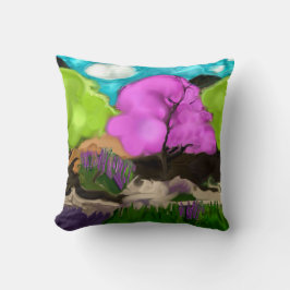 Abstrakt Art Cotton Candy Trees Kissen