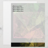 Abstrakt Art Cubic Space Briefbogen (Vorne/Hinten)