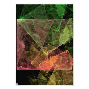 Abstrakt Art Cubic Space Fotodruck