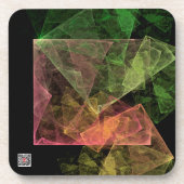 Abstrakt Art Cubic Space Getränkeuntersetzer (Vorderseite)