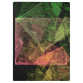 Abstrakt Art Cubic Space Klemmbrett (Rückseite)