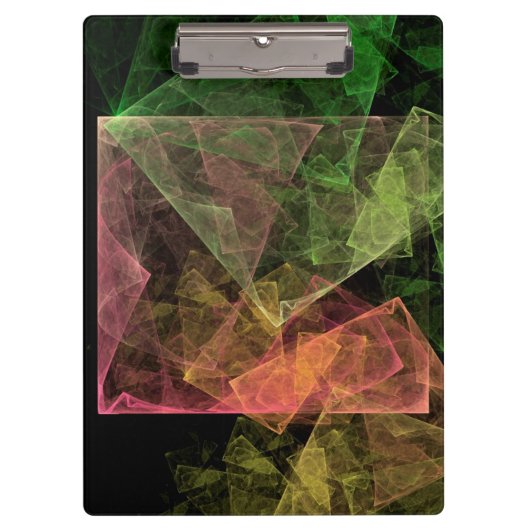 Abstrakt Art Cubic Space Klemmbrett (Vorderseite)