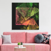 Abstrakt Art Cubic Space Leinwanddruck (Insitu (Wohnzimmer))