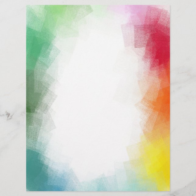 Abstrakt Art Custom Blank Template Trendrosa Rot Briefbogen (Vorderseite)