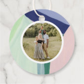 Abstrakt Art Custom Foto Weihnachtsgeschenk Geschenkanhänger (Rückseite)