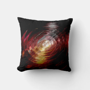 Abstrakt Art Dark Wave Swirl Light Kissen