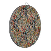 Abstrakt Art Dart Board Dartscheibe (Vorderseite Links)