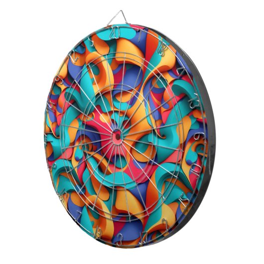 Abstrakt Art Dartboard Dartscheibe (Vorderseite rechts)