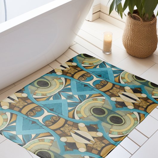 Abstrakt Art Deco 1 Badematte