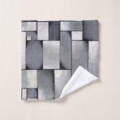 Abstrakt - Art Deco Badhandtuch Set (Waschlappen)