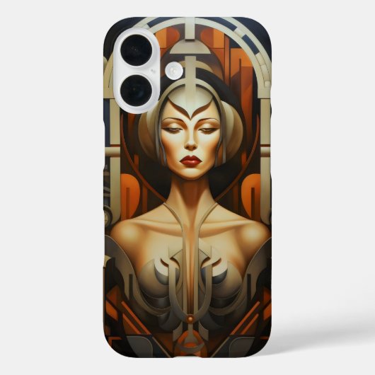 Abstrakt Art Deco Case-Mate iPhone Hülle (Rückseite)