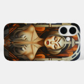 Abstrakt Art Deco Case-Mate iPhone Hülle (Rückseite (Horizontal))