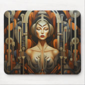 Abstrakt Art Deco Mousepad (Vorne)