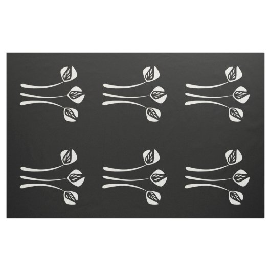 Abstrakt Art Deco Schwarzes Muster Stoff (Yard (91,4 cm))