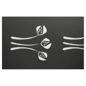 Abstrakt Art Deco Schwarzes Muster Stoff (Fat Quarter (45,7 x 55,9 cm))