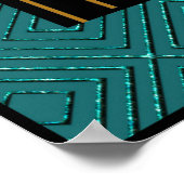 Abstrakt Art Deco Stil Poster (Ecke)