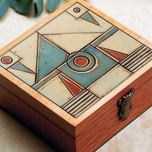 Abstrakt Art Deco Symmetrie Fliese