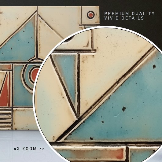 Abstrakt Art Deco Symmetrie Fliese