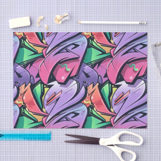 Abstrakt Art Decoupage Seidenpapier (Handwerk)