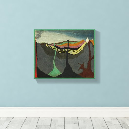 Abstrakt Art Earth Vulkan Leinwanddruck (Insitu (Holzboden))