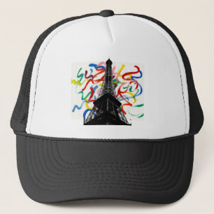Abstrakt Art-Eiffel-Tower-Hut Truckerkappe