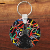 Abstrakt Art-Eiffel Tower Schlüsselanhänger (Vorderseite)